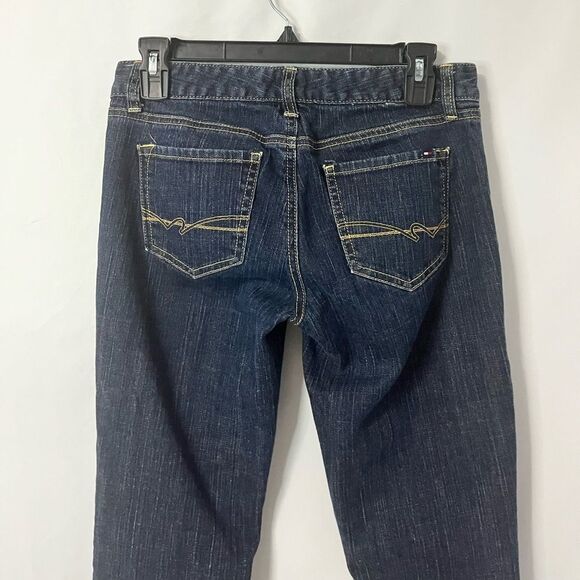 Tommy Hilfiger Dark Denim Straight Jeans Size 2 Short - Picture 4 of 9